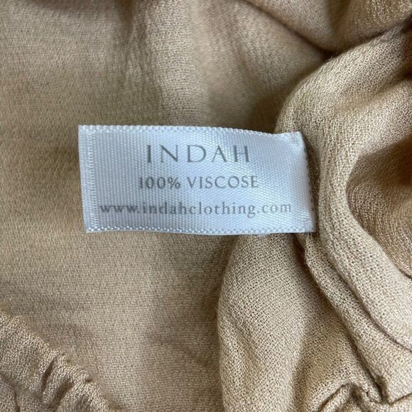 INDAH Gemma Tube Top Desert Camel Tan M/L - Picture 8 of 10